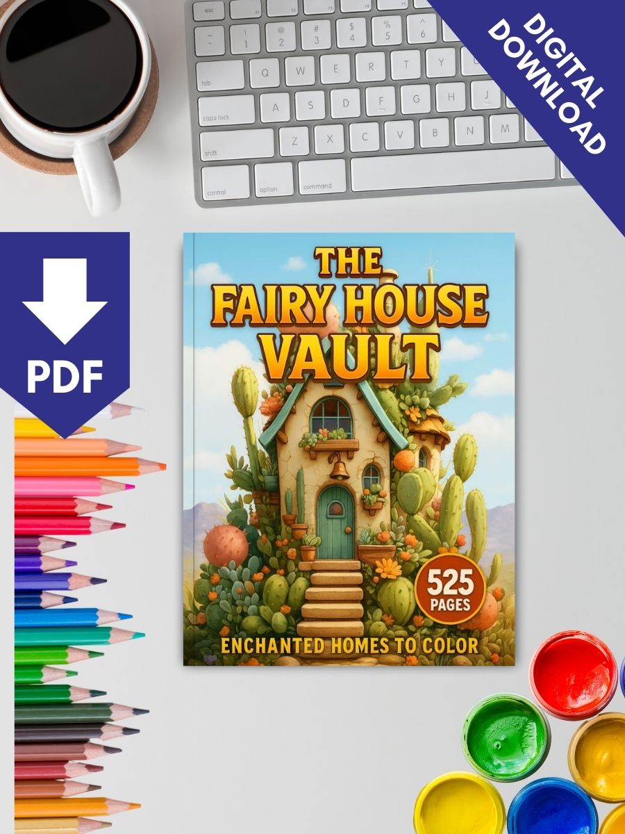 The Fairy House Vault – 525 Enchanted Homes to Color - Image 2